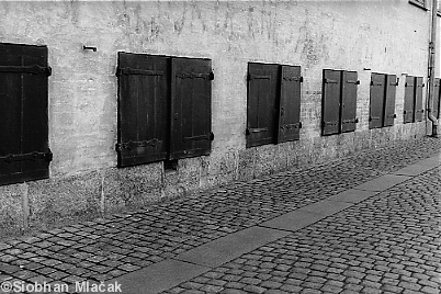 Shutters and Cobblestone