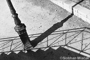 Canal St Martin - lamp and shadow