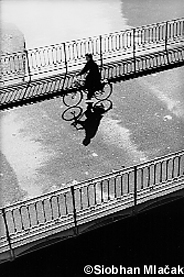 Canal St Martin - cyclist