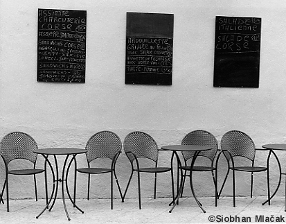 Chairs and Menus