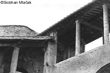 Palazzo del Popolo - courtyard stairs