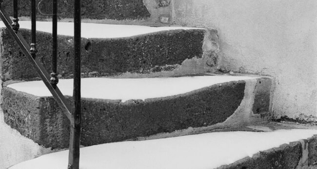 Escalier enneigé - 1