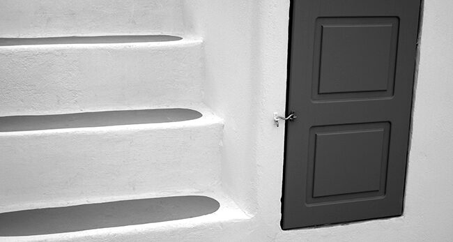 Santorini - stairs & door