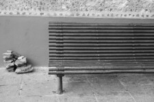 Rhodes - bench and stones