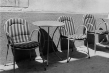 three chairs and table