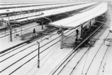 Gare de l'Est sous la neige