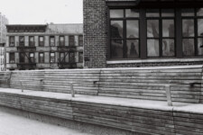 The Highline - old buildings and bench