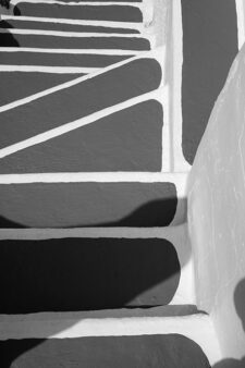 Santorini - steps down